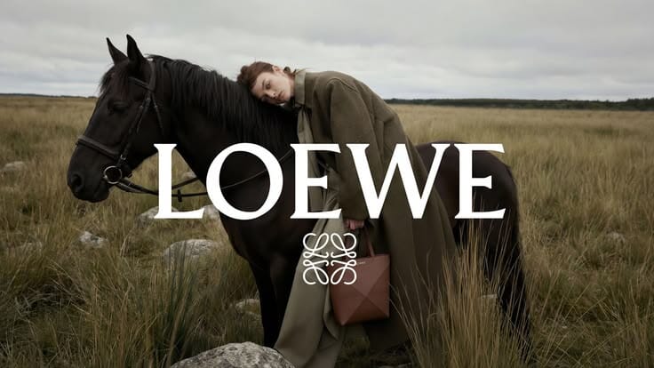Loewe: campanha de moda contemporânea da casa madrilena reinventada como luxo global.