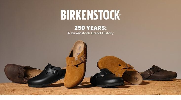 Birkenstock: sandália Arizona icónica, símbolo de mais de 250 anos de tradição alemã.