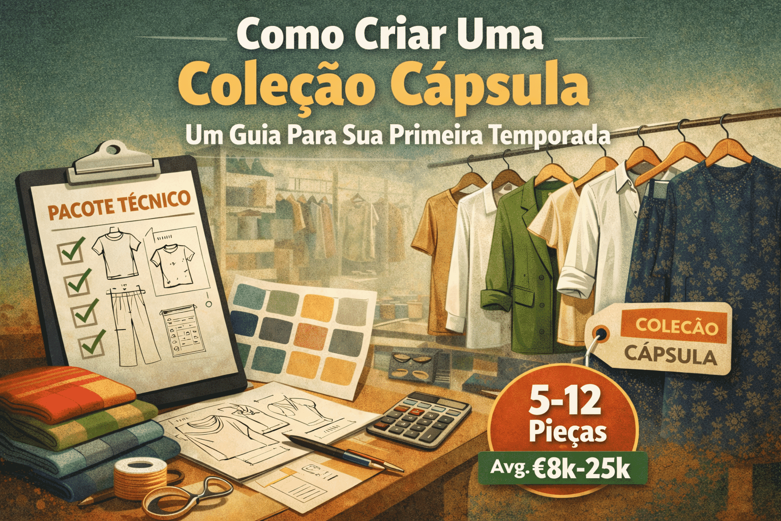 Coleção cápsula roupa