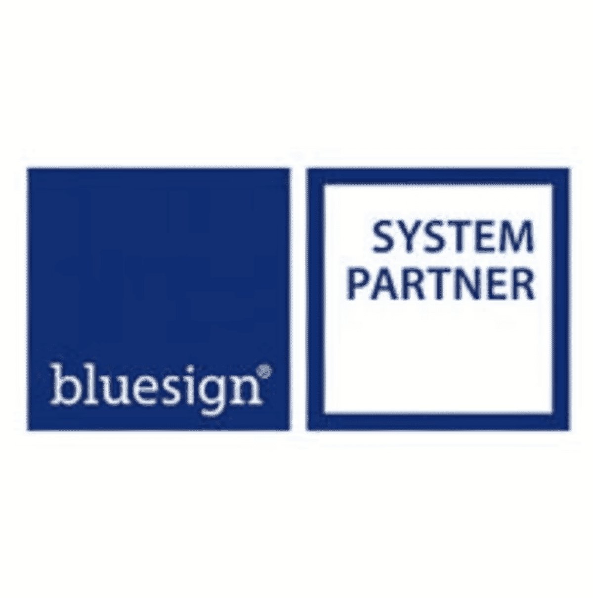 Selo de certificação bluesign System Partner.