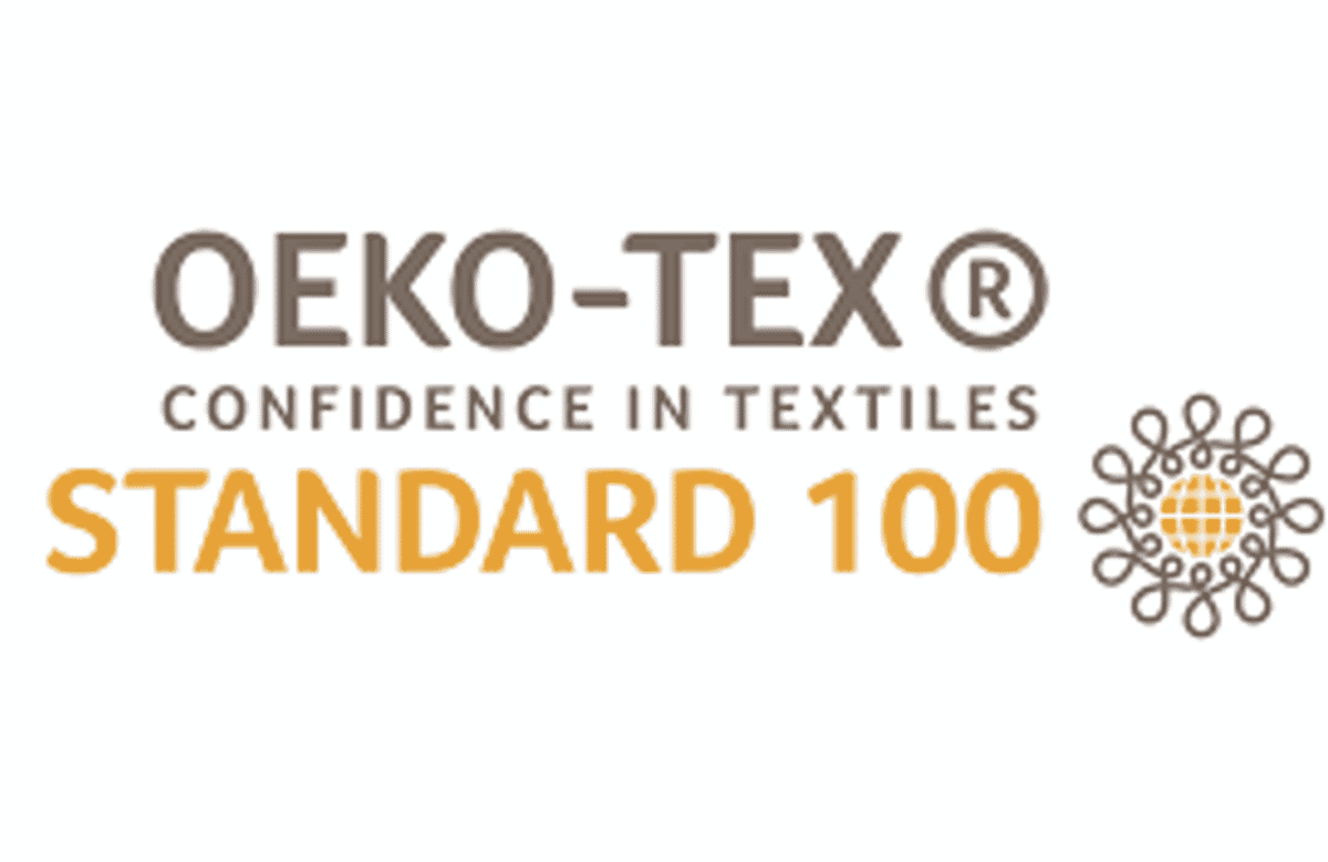 Selo de certificação OEKO-TEX Standard 100.