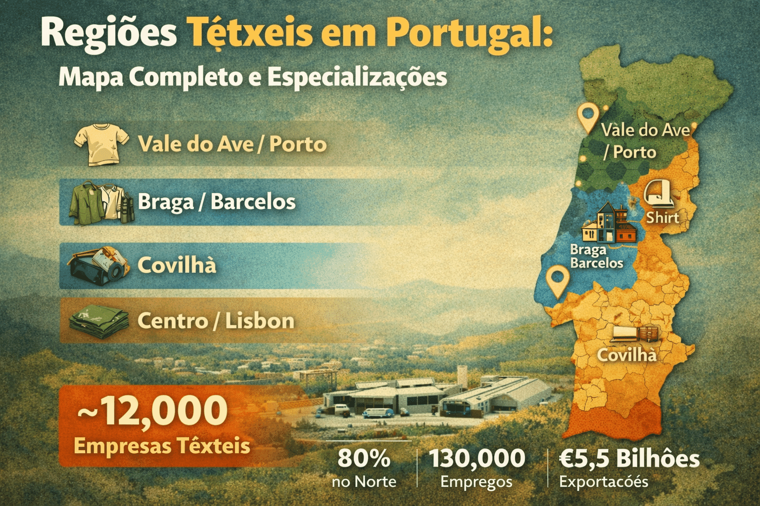 Regiões Têxteis de Portugal