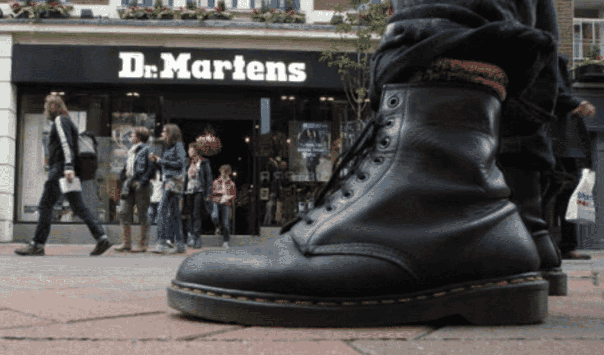 Dr. Martens brand image with the iconic 1460 boot.