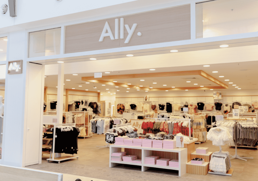 Ally Fashion — homepage da marca australiana de fast fashion fundada em 2001.