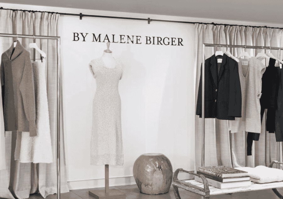 By Malene Birger — homepage da marca dinamarquesa de luxo acessível fundada em 2003.