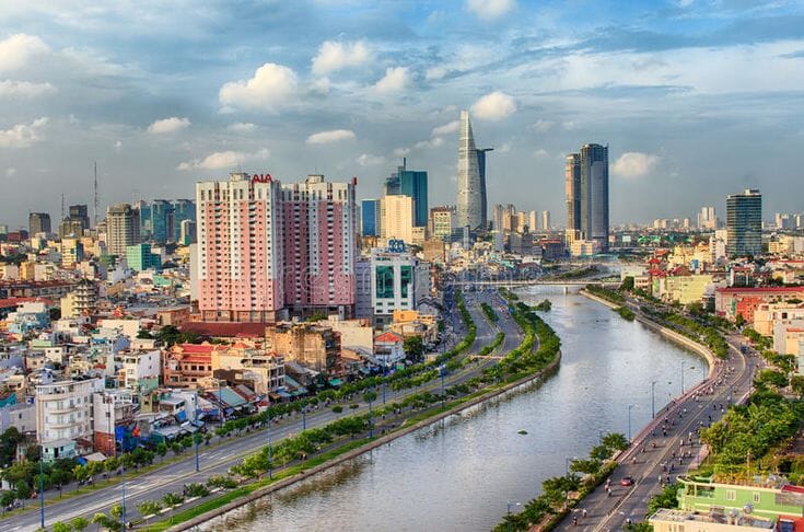 Ho Chi Minh City reference visual for Vietnam's southern apparel cluster.