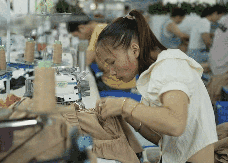 Denim production