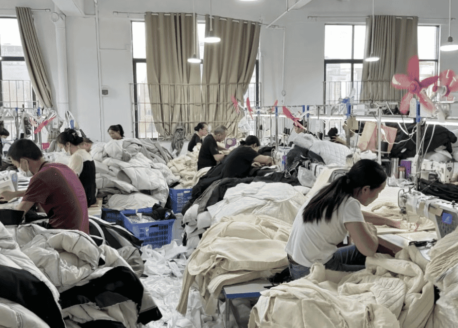 Denim garments produced in China
