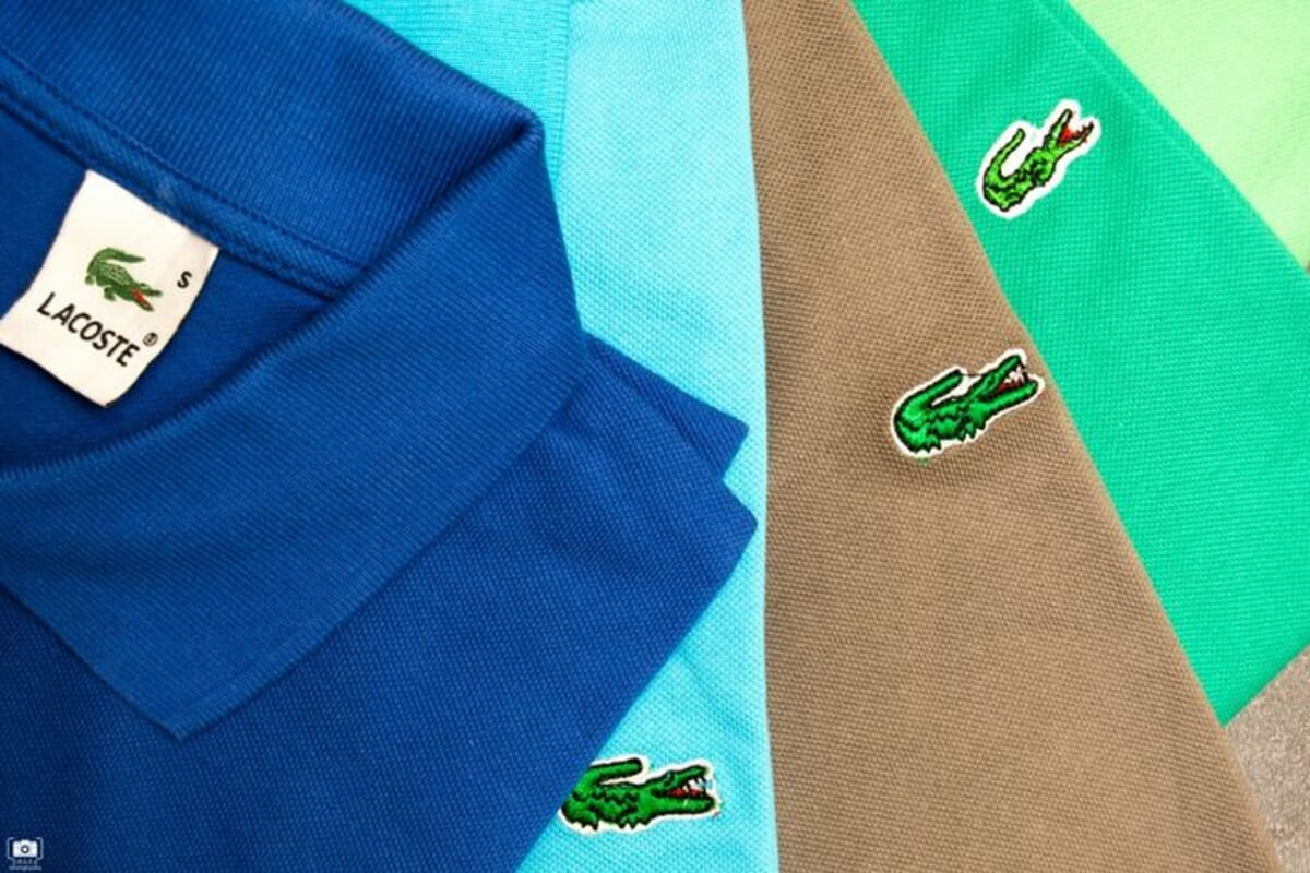 Lacoste polo shirt with the iconic crocodile logo.