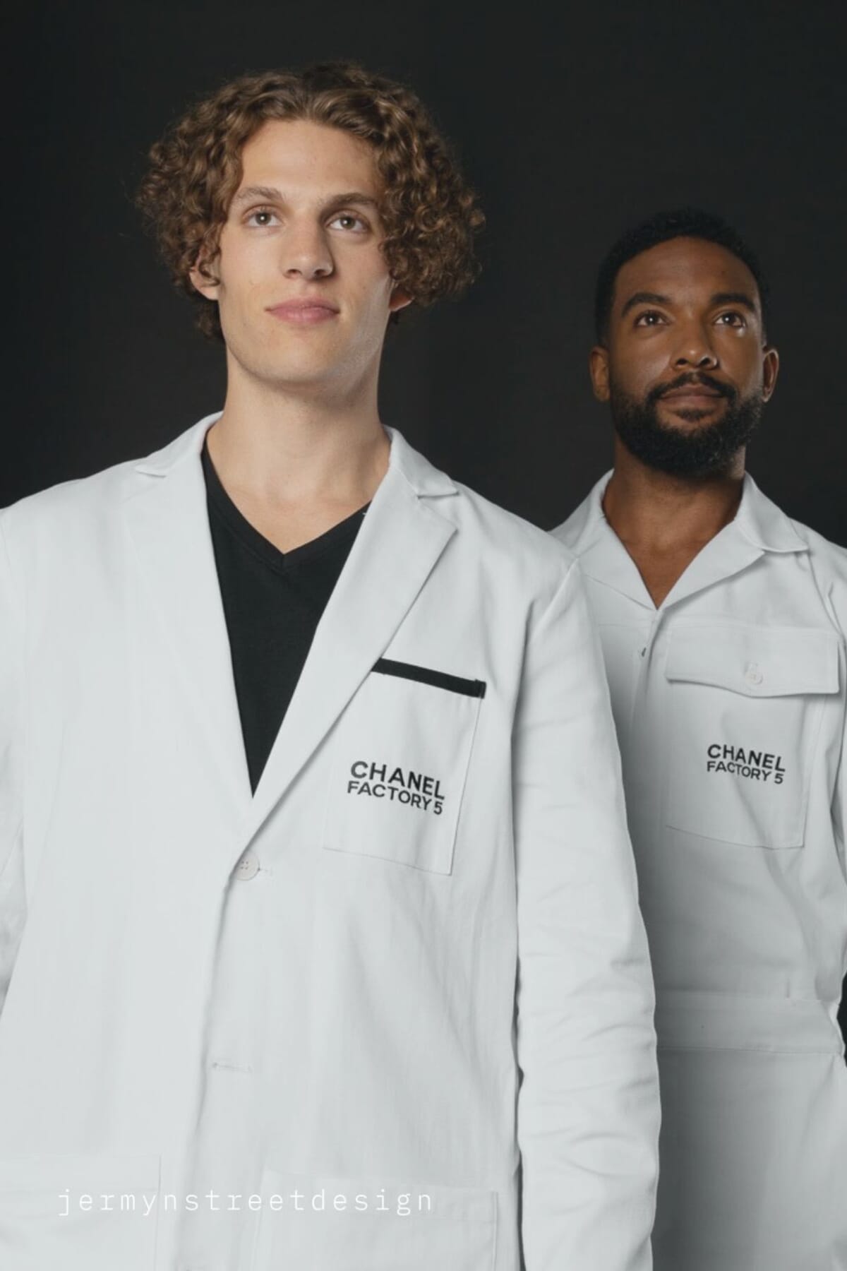 Corporate workwear set photographed as issued