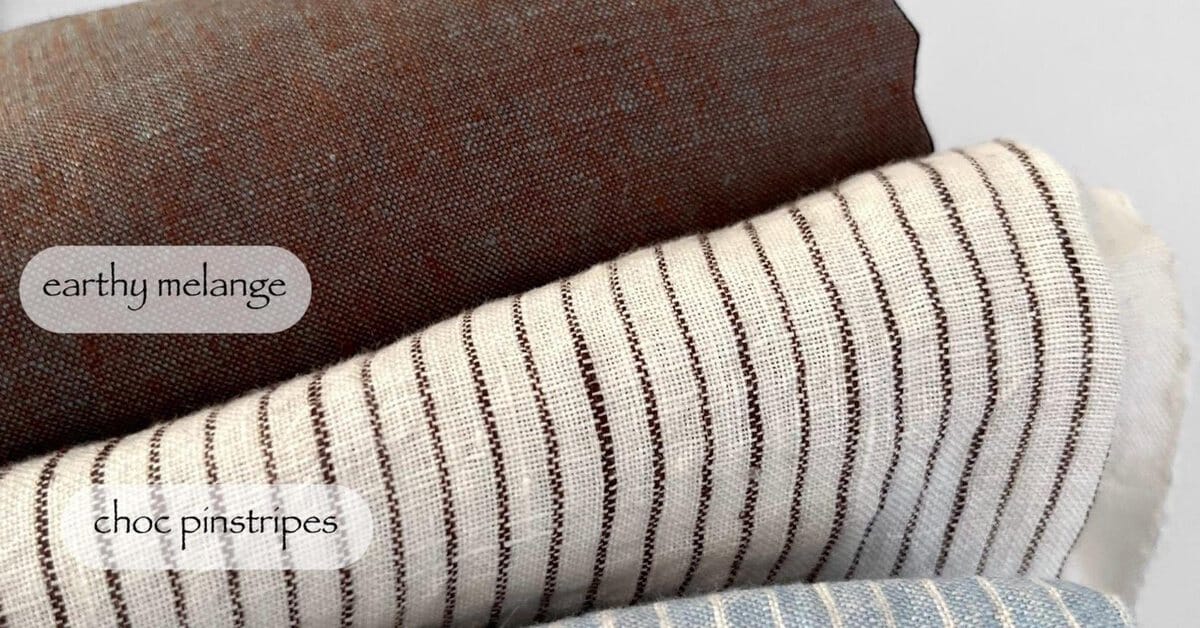 Linen fabric close-up showing the slub and open weave