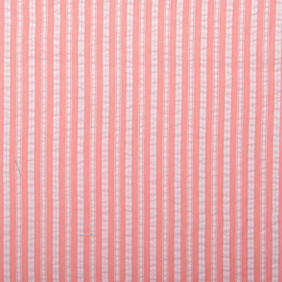 Seersucker close-up showing the puckered stripe