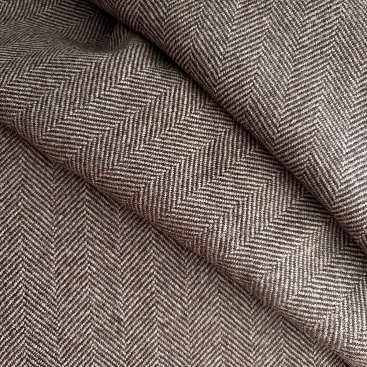 Wool fabric nap and handle in detail