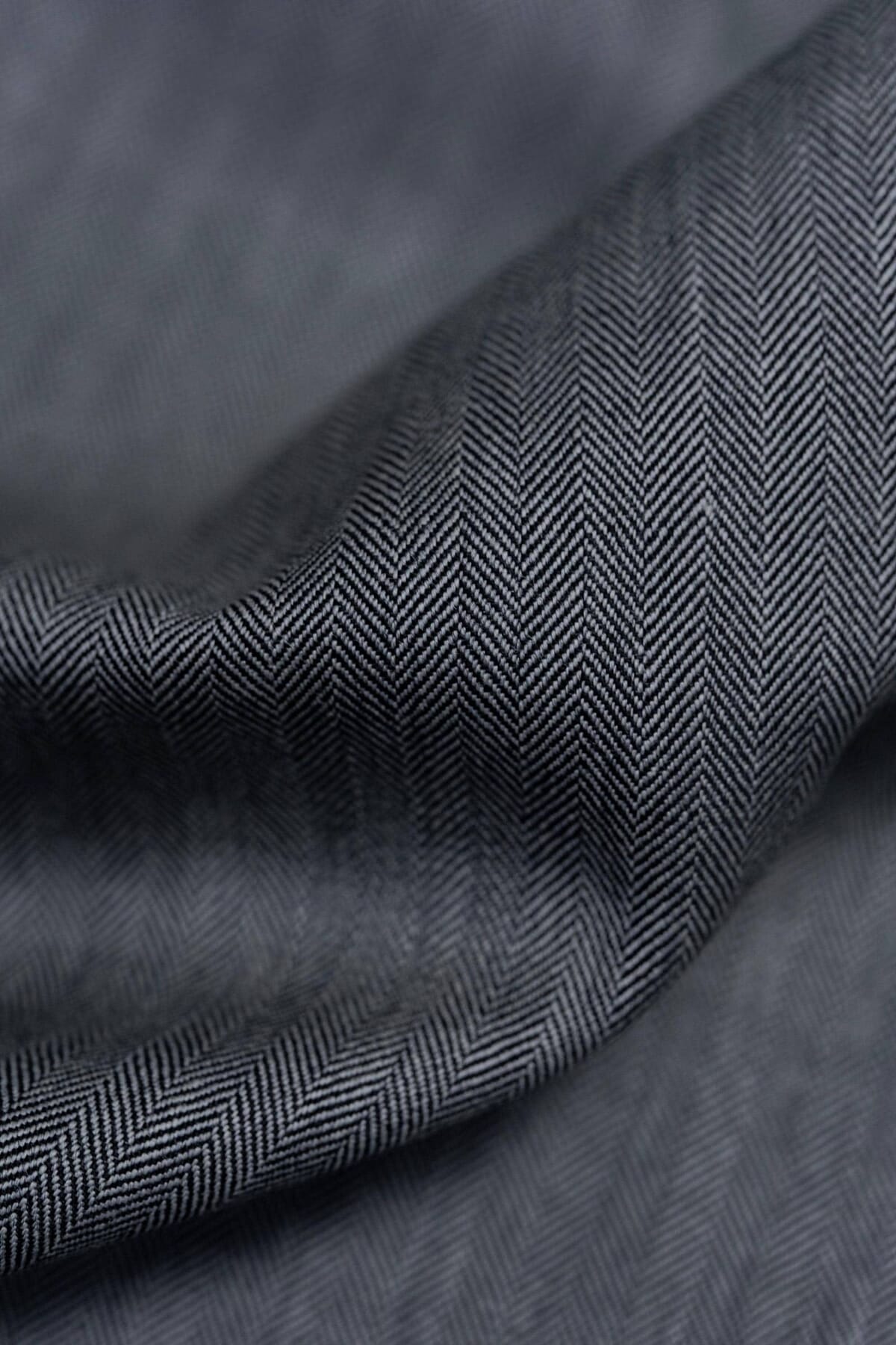 Wool fabric nap and handle in detail