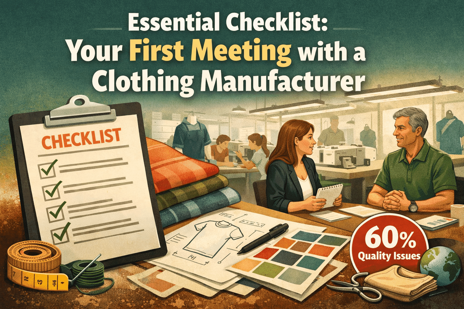 Checklist for clothing manufacturer