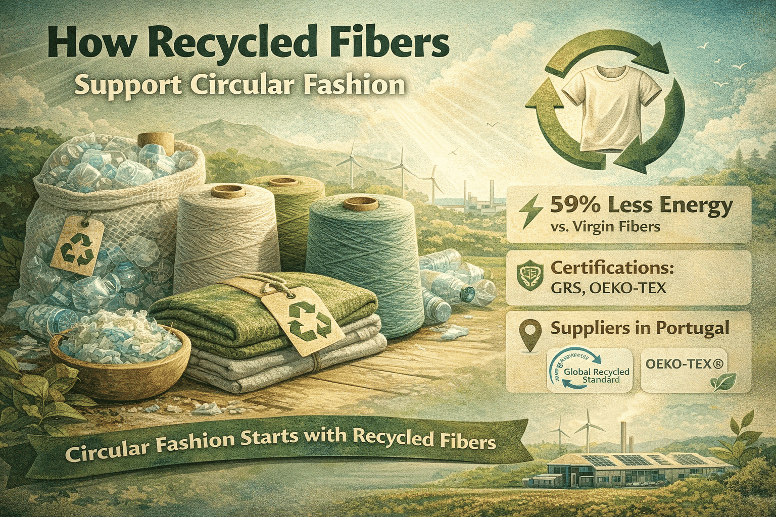 How recycled fibers support fashion