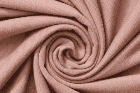 Pink cotton jersey in a swirl