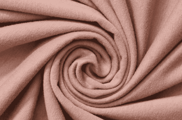 Pink cotton jersey in a swirl