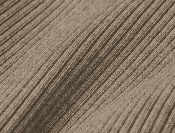 Close-up of a rib-knit fabric