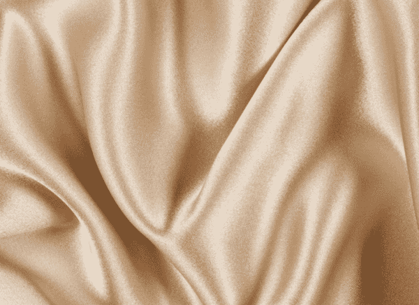 Champagne silk satin in folds