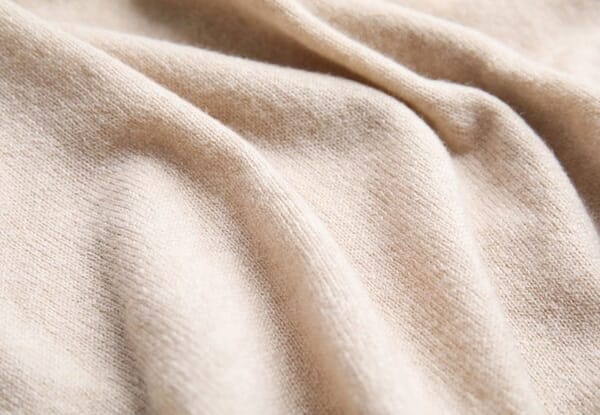 Soft cream knit fabric