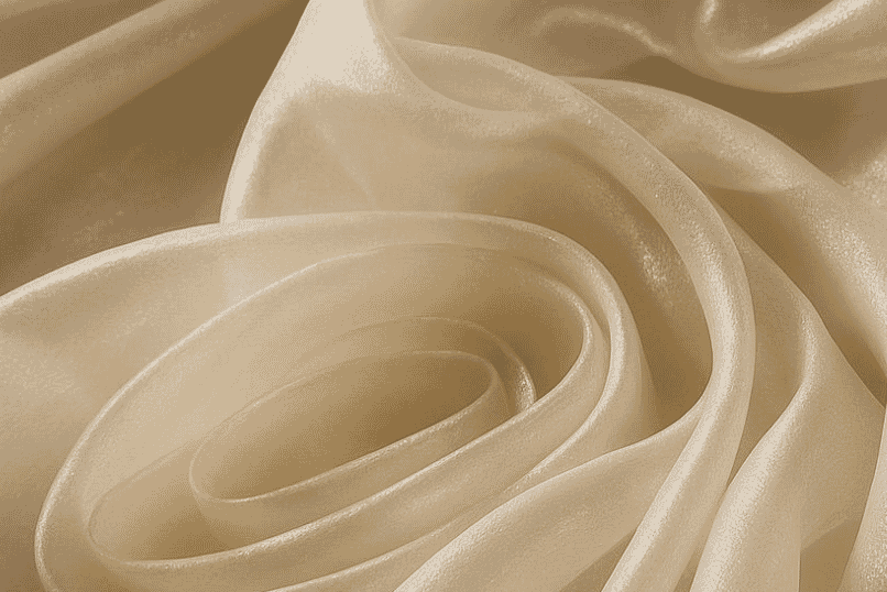 Cream organza