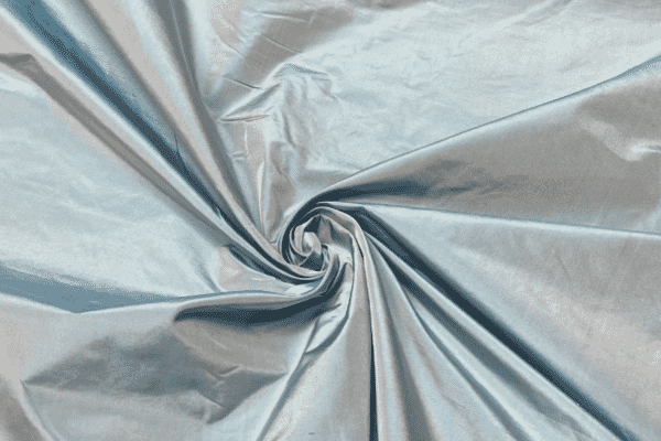 Iridescent taffeta in a swirl