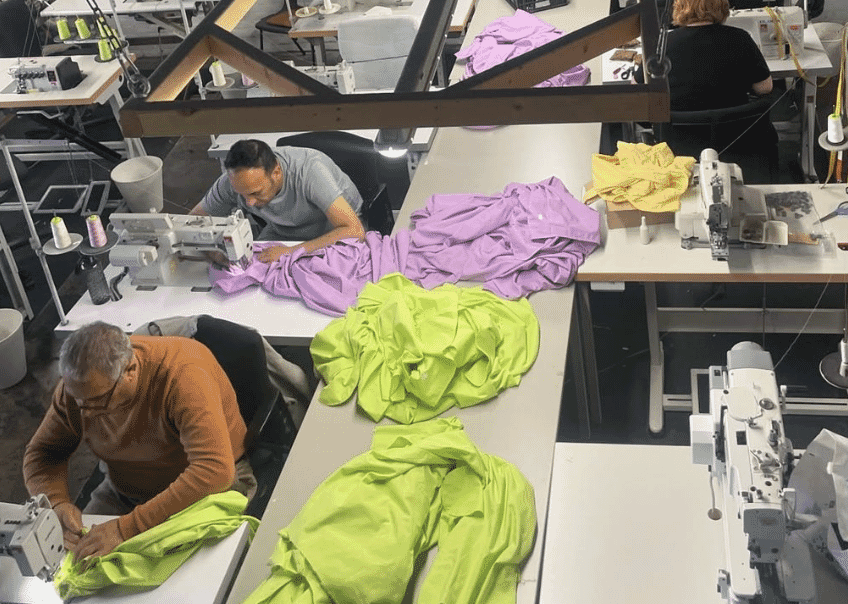 Finishing and pressing